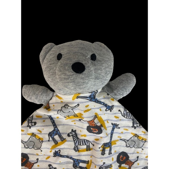 Sleep On It Lovey Gray Bear Zebra Giraffe Lion Elephant Animals Baby Boys Girls - Picture 2 of 4